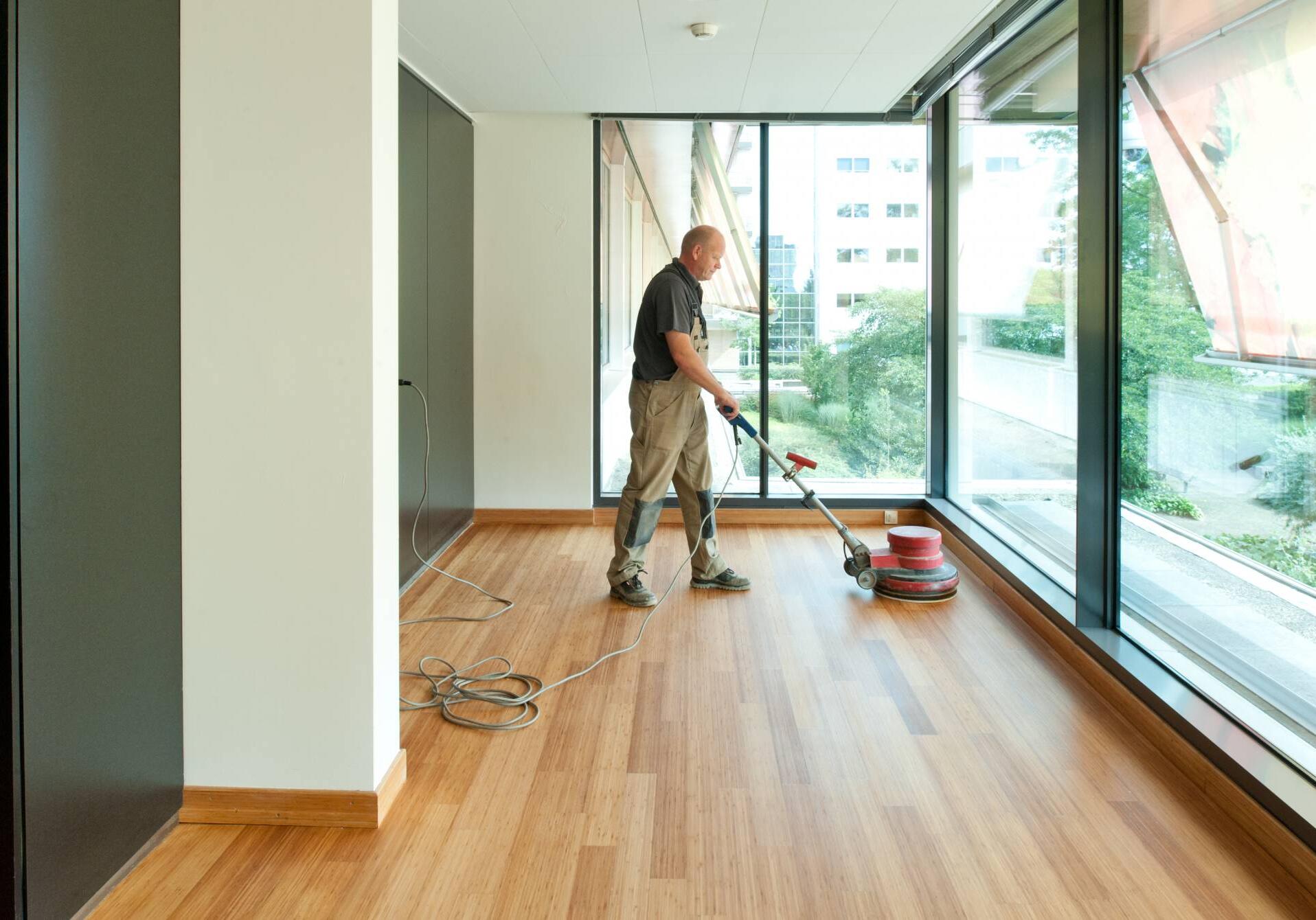 Olie impregnering bamboe provinciehuis ZwolleZwolle